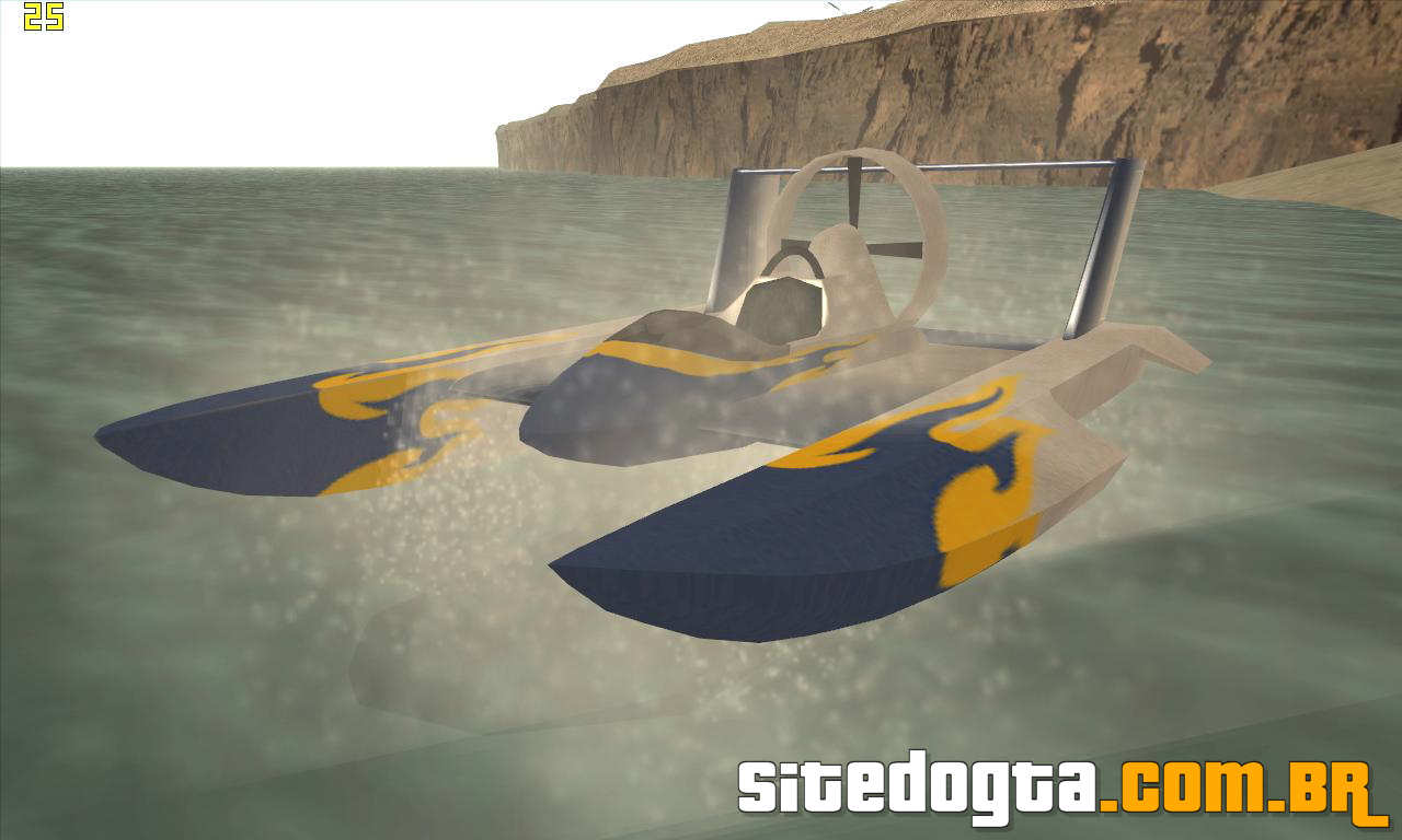 Barco Hydrofoam para GTA San Andreas Site do GTA